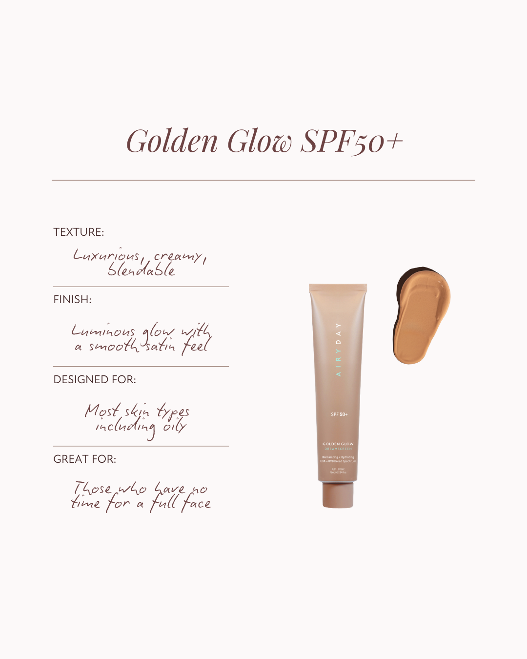 Airyday Golden Glow Dreamscreen SPF50+